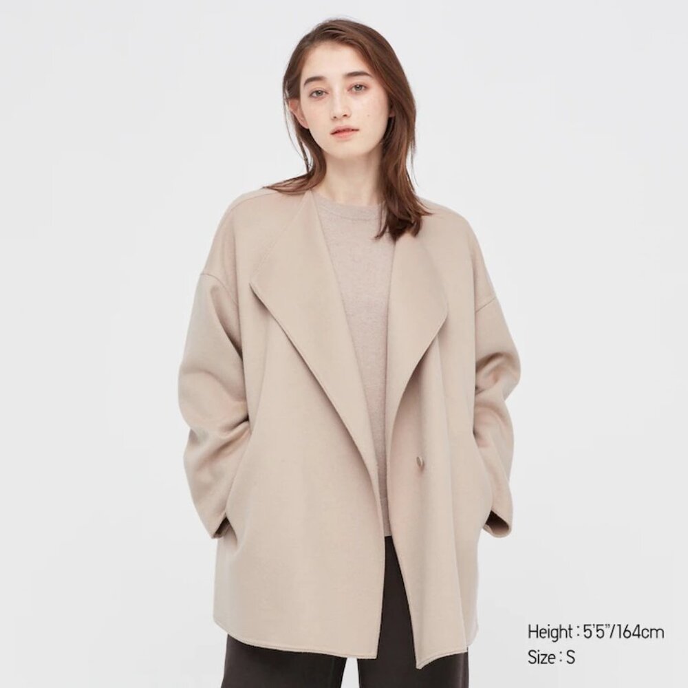Uniqlo Double Face Short Coat NWT - Picture 6 of 6